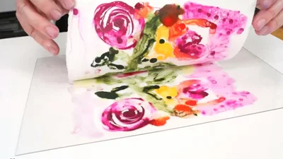 Monoprinting With QoR Watercolors