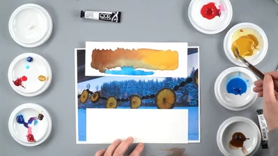 Winter Color Mixing - QoR Watercolors