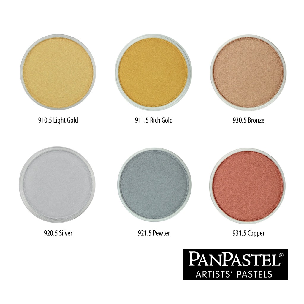 Metallics Pans With Captions