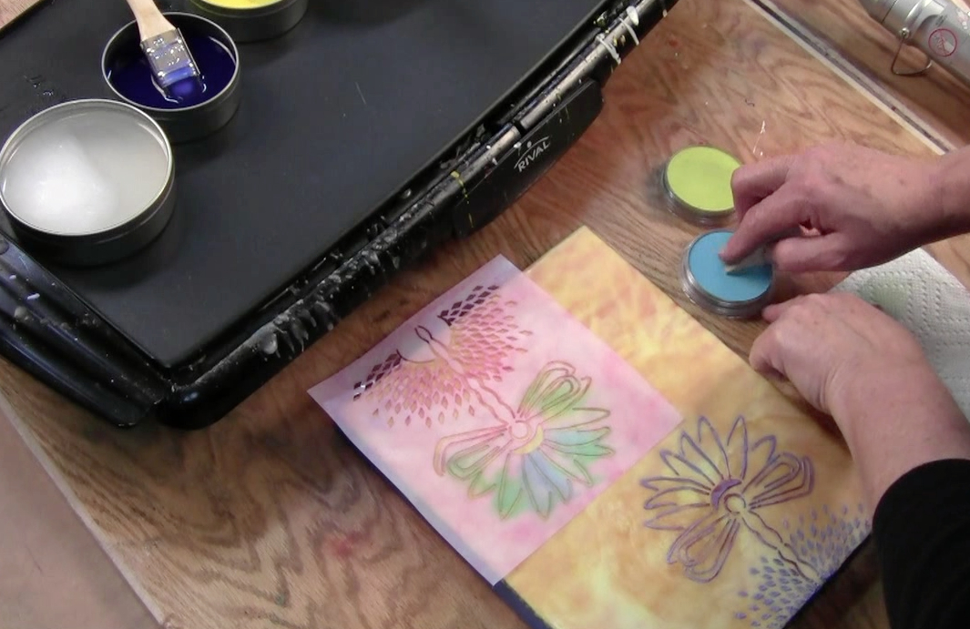 LEARN: Encaustic & Stencil Techniques