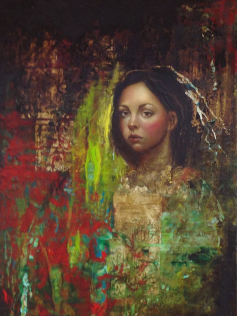 legends-the-children-of-lir-2012-encaustic-and-oil-on-canvas-100x70cm