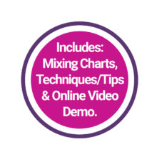Includes Mixing Charts, video etc seal Includes Mixing Charts, video etc seal