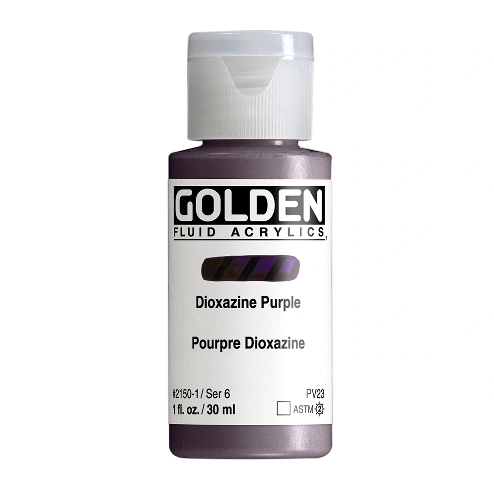 Fluid Acrylic Color - Dioxazine Purple - 1 oz cylinder - 01-oz