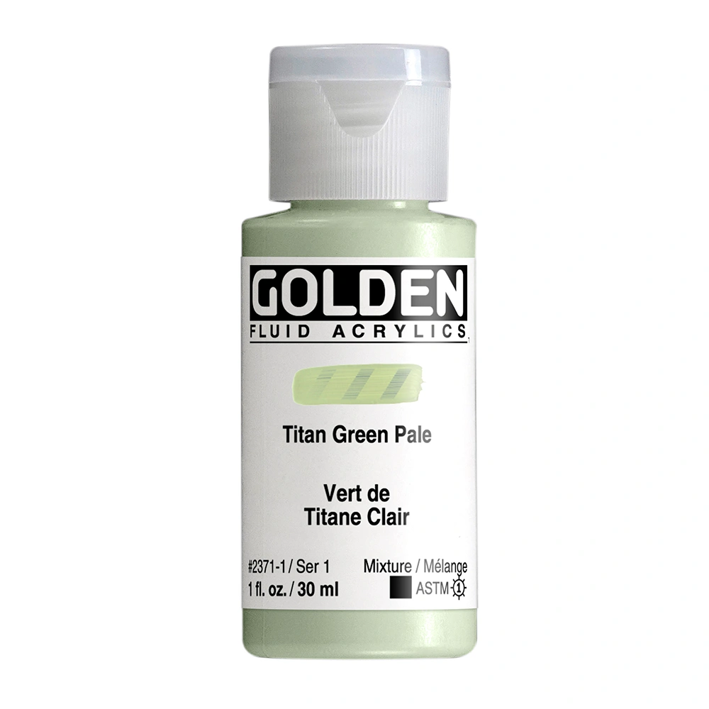 Fluid Acrylic Color - Titan Green Pale - 1 oz cylinder - 01-oz