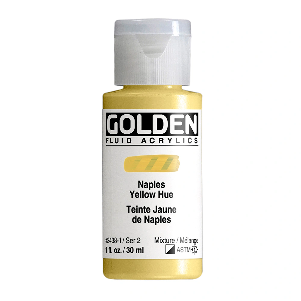 Fluid Acrylic Color - Naples Yellow Hue - 1 oz cylinder - 01-oz