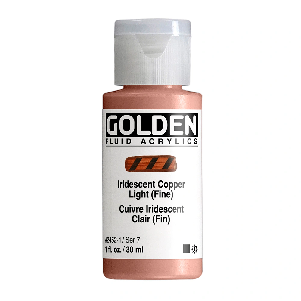 Fluid Acrylic Color - Iridescent Copper Light (Fine) - 1 oz cylinder - 01-oz