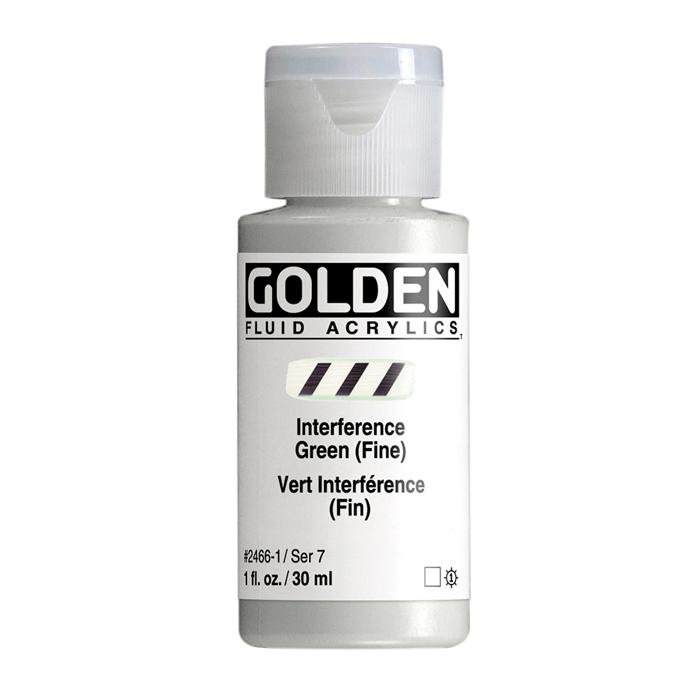 Fluid Acrylic Color - Interference Green (Fine) - 1 oz cylinder - 01-oz