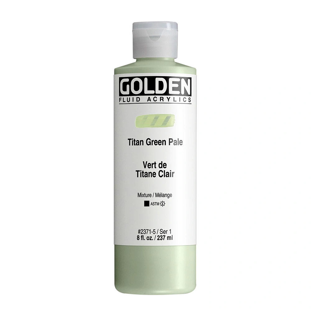 Fluid Acrylic Color - Titan Green Pale - 8 oz cylinder - 08-oz