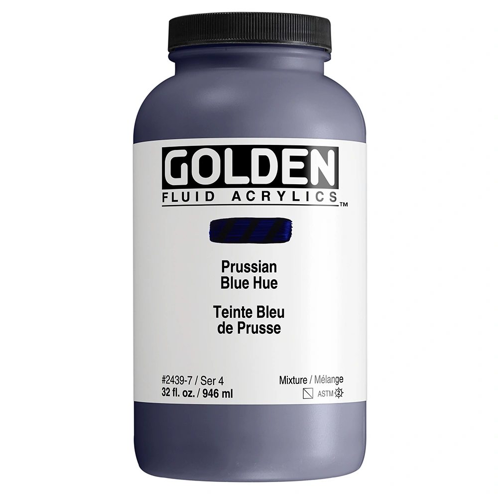 Fluid Acrylic Color Prussian Blue Hue Golden Artist Colors