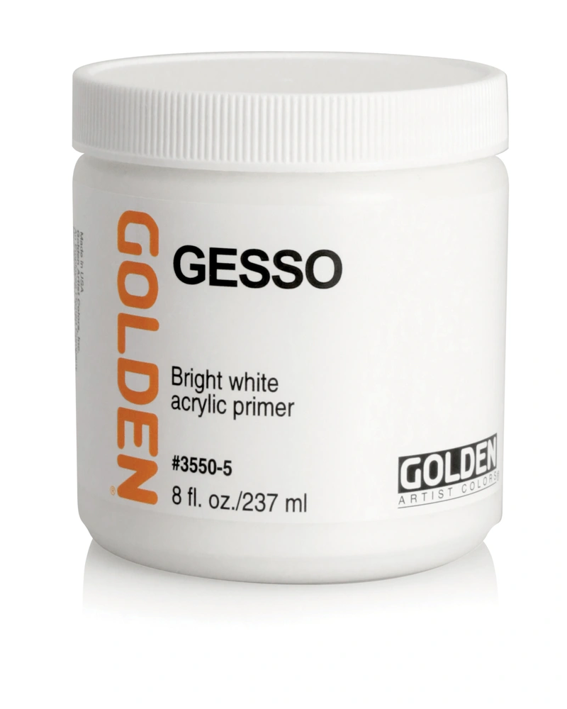 White and Black Gesso - 8 oz jar - 08-oz