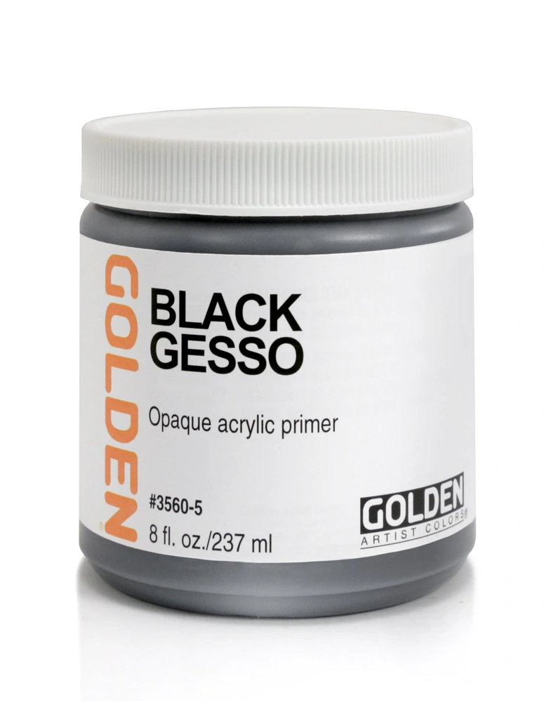 White and Black Gesso - 8 oz jar - 08-oz