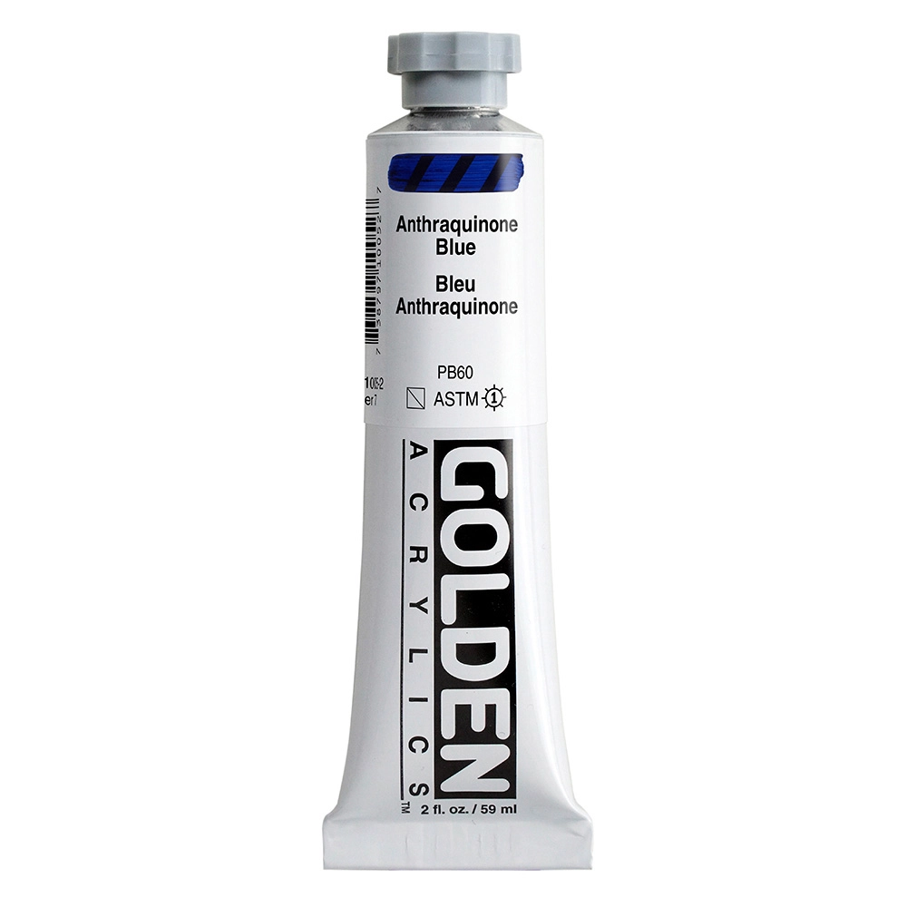 Heavy Body Acrylic Color - Anthraquinone Blue - 2 oz tube - 02-oz