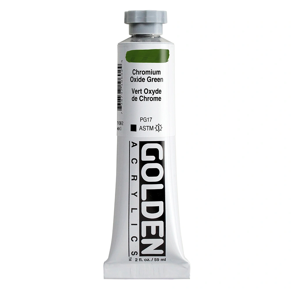 Heavy Body Acrylic Color - Chromium Oxide Green - 2 oz tube - 02-oz