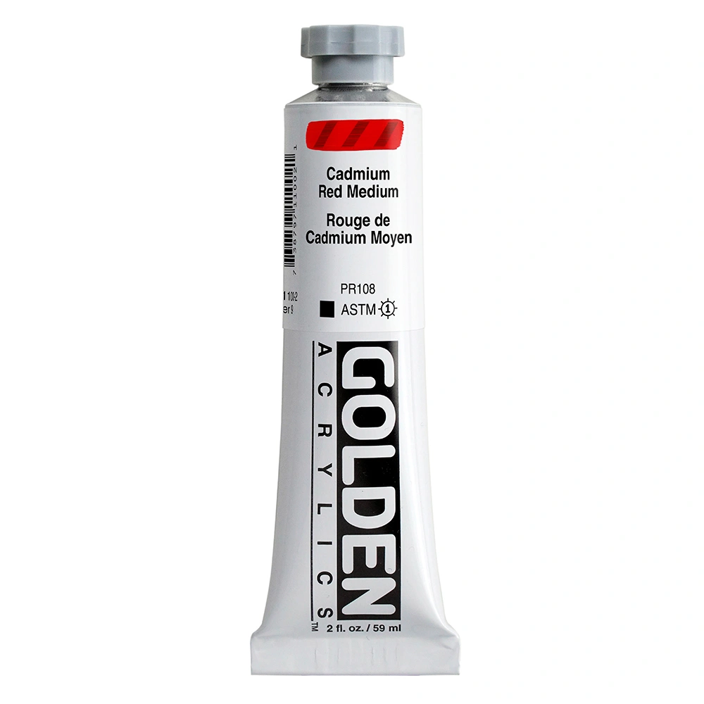 Heavy Body Acrylic Color - Cadmium Red Medium - 2 oz tube - 02-oz