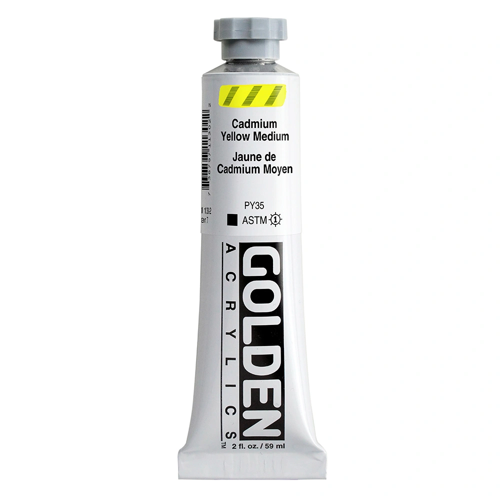 Heavy Body Acrylic Color - Cadmium Yellow Medium - 2 oz tube - 02-oz