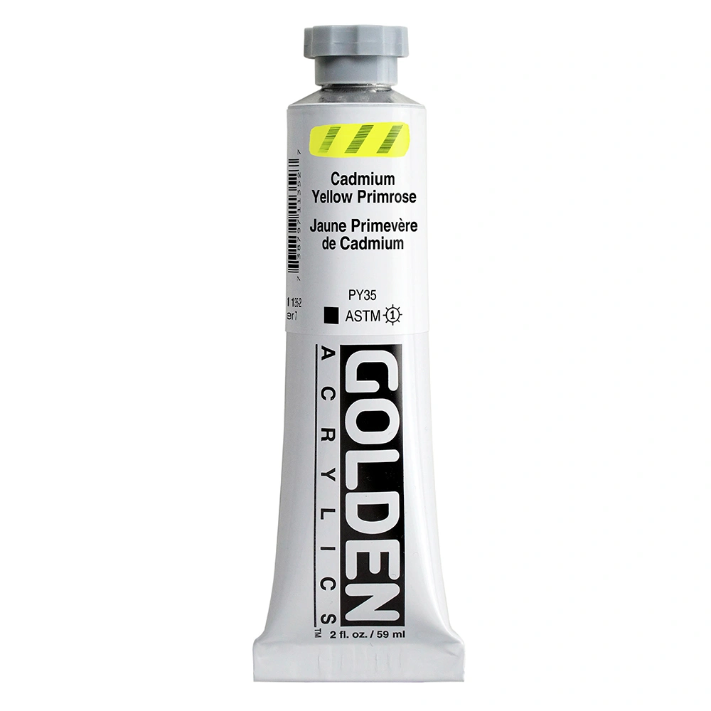 Heavy Body Acrylic Color - Cadmium Yellow Primrose - 2 oz tube - 02-oz