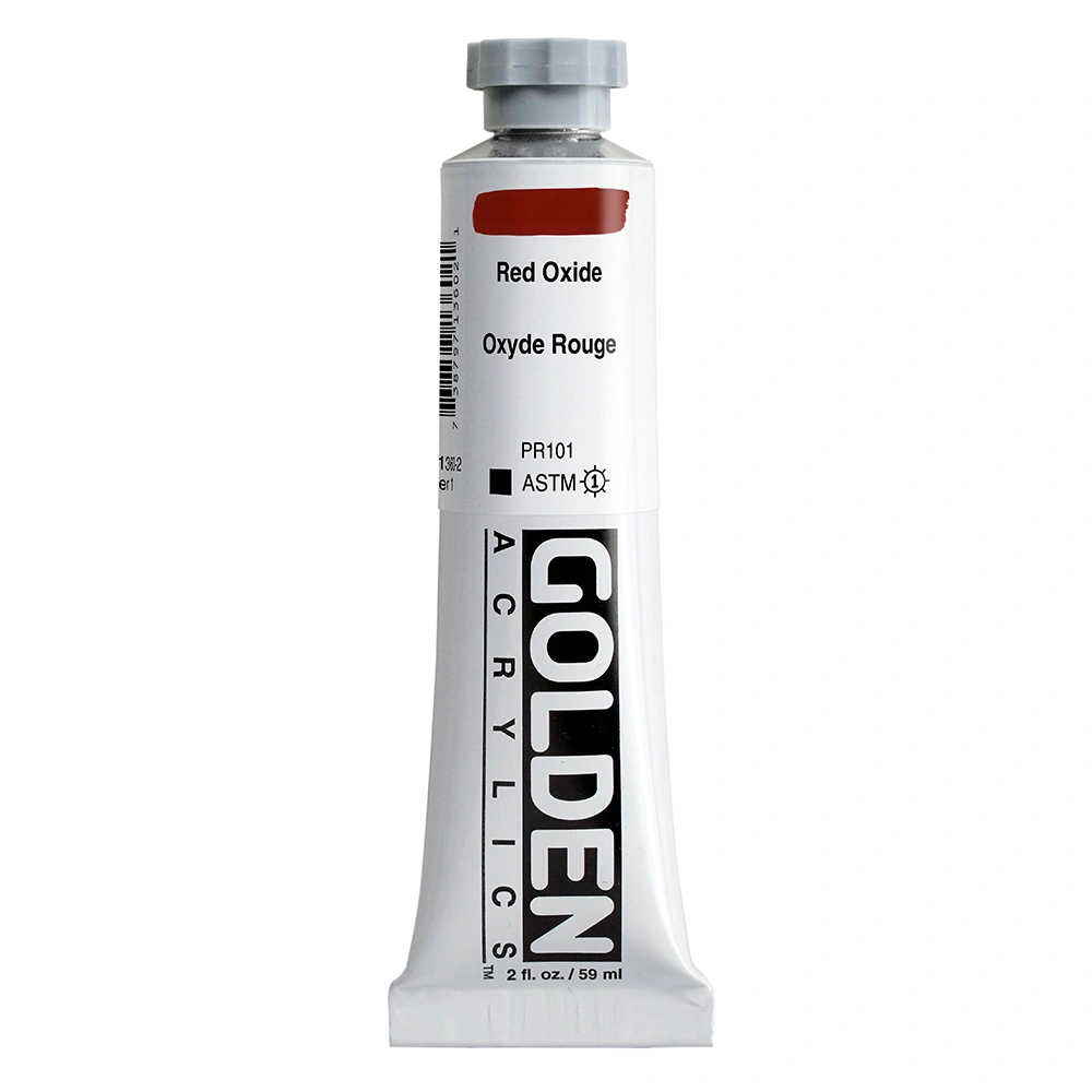 Heavy Body Acrylic Color - Red Oxide - 2 oz tube - 02-oz