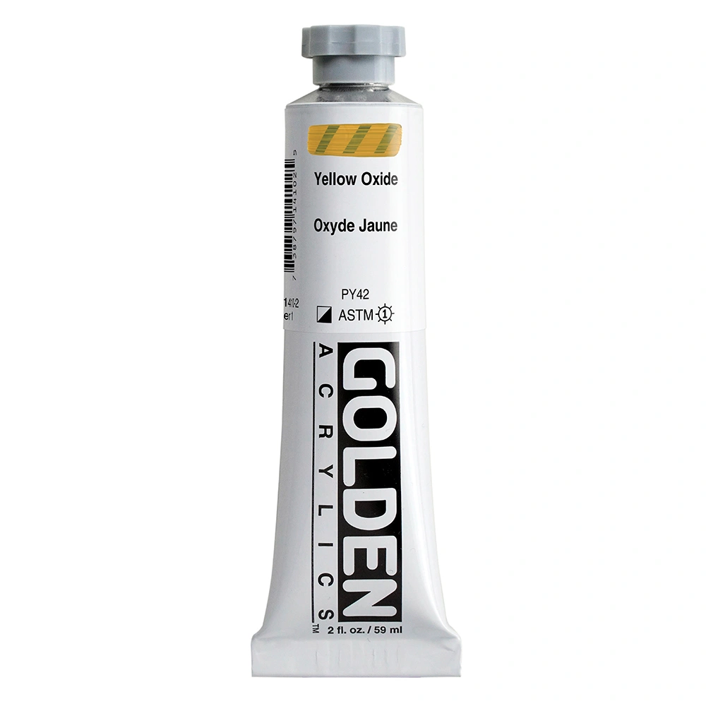 Heavy Body Acrylic Color - Yellow Oxide - 2 oz tube - 02-oz