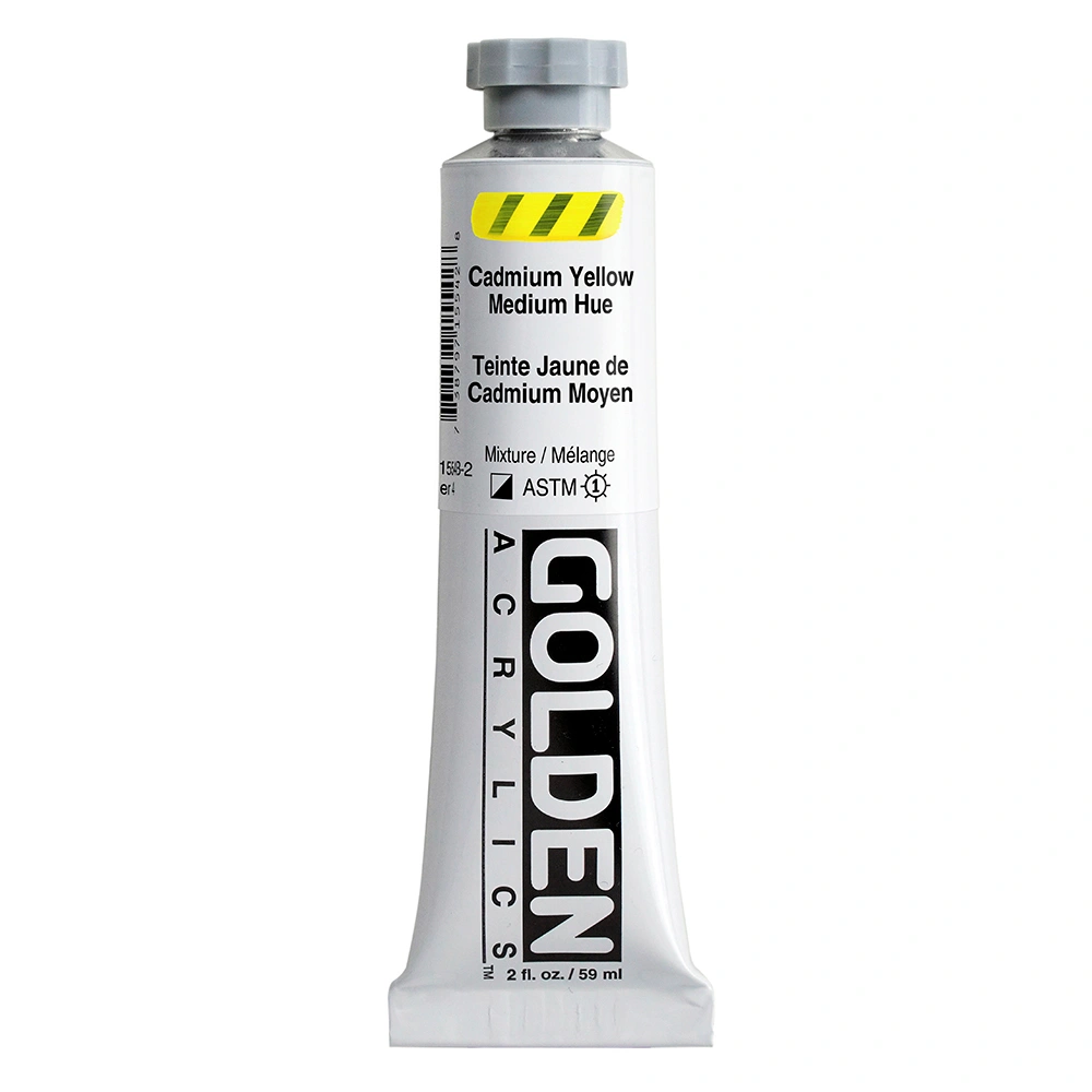 Heavy Body Acrylic Color - Cadmium Yellow Medium Hue - 2 oz tube - 02-oz