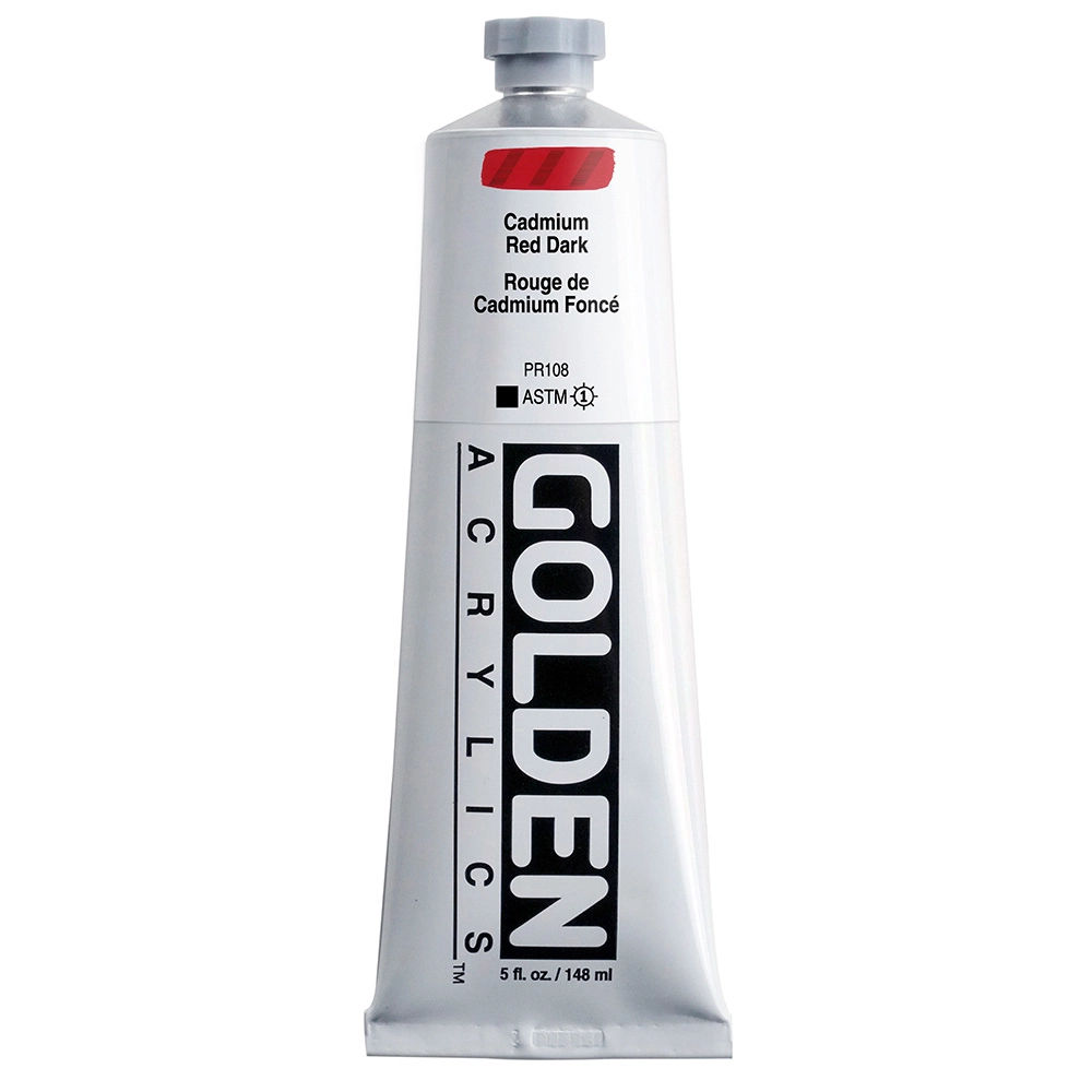 Heavy Body Acrylic Color - Cadmium Red Dark - 5 oz tube - 05-oz