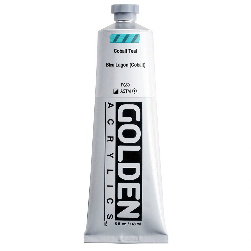 Heavy Body Acrylic Color - Cobalt Teal - 5 oz tube - 05-oz