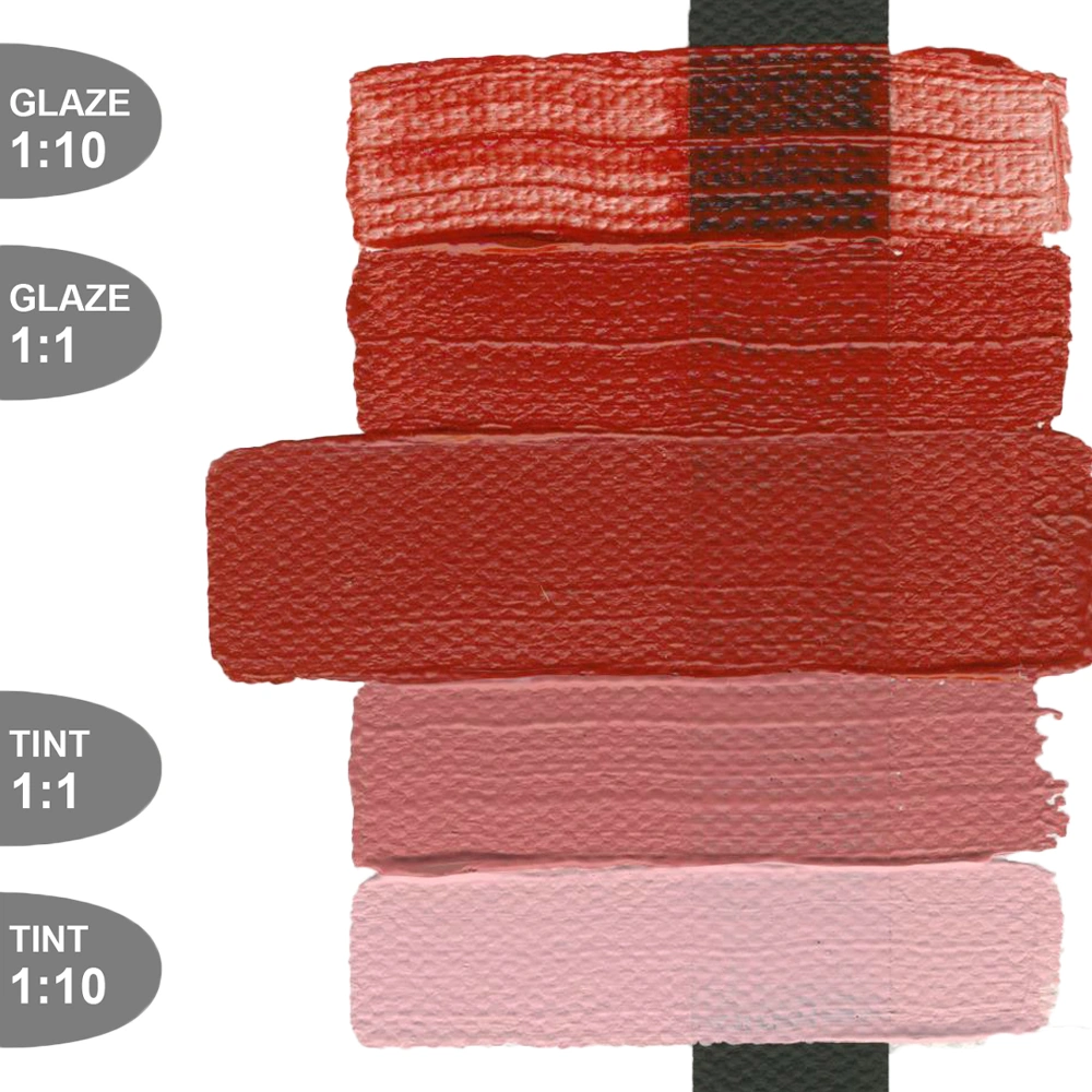 Heavy Body Acrylic Color - Cadmium Red Dark - tint-glaze