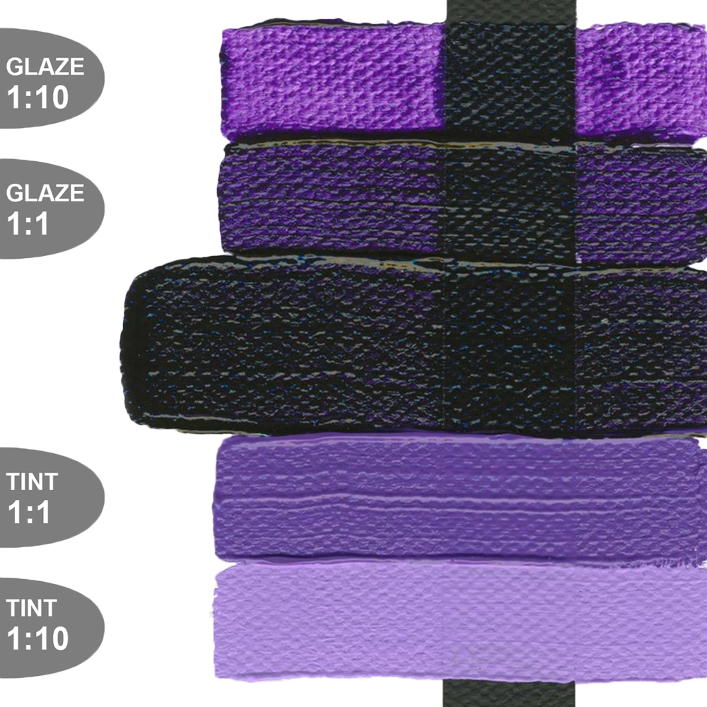 Heavy Body Acrylic Color - Dioxazine Purple - tint-glaze
