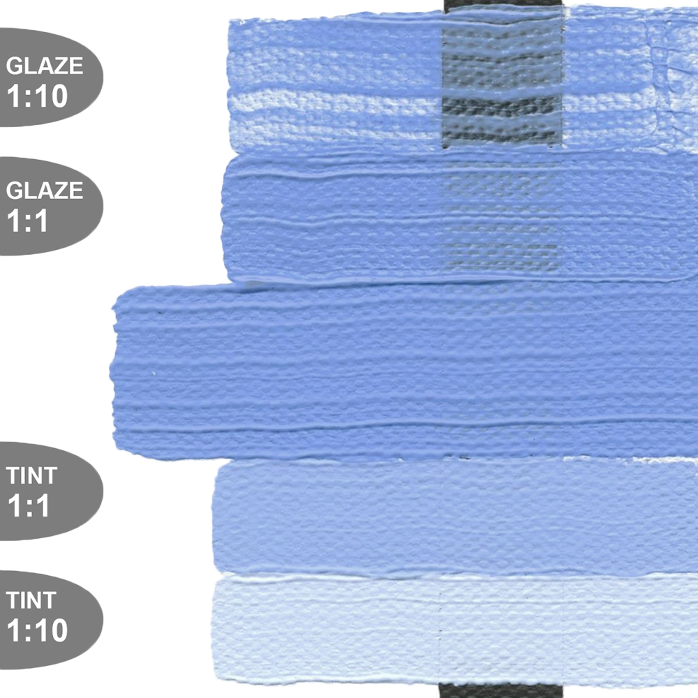 Heavy Body Acrylic Color - Light Ultramarine Blue - tint-glaze