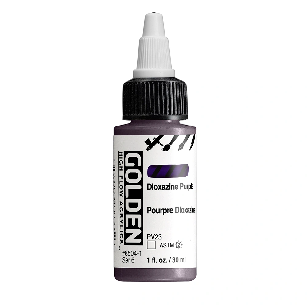 High Flow Acrylic Color - Dioxazine Purple - 1 oz cylinder - 01-oz