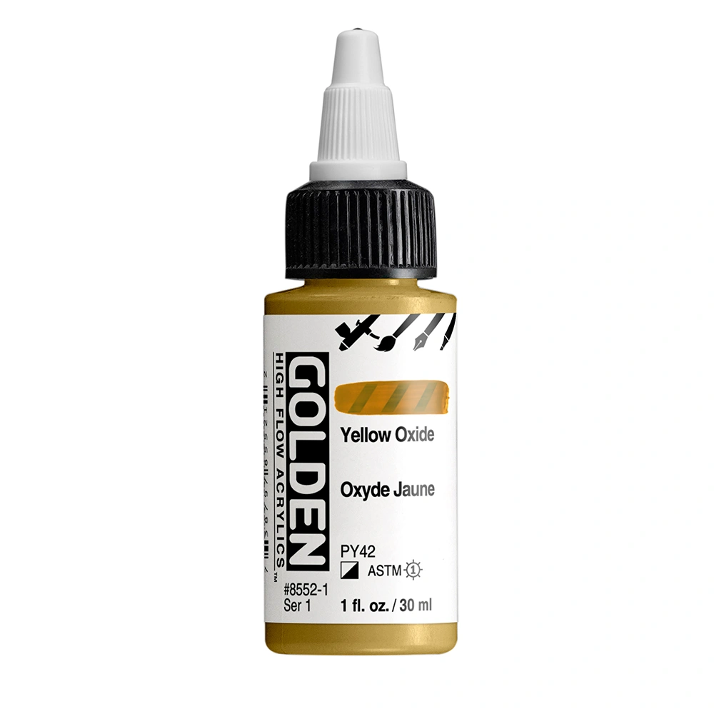 High Flow Acrylic Color - Yellow Oxide - 1 oz cylinder - 01-oz