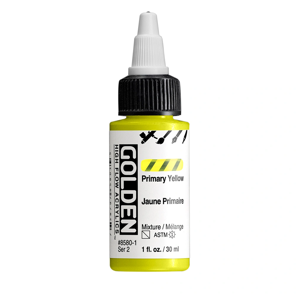 High Flow Acrylic Color - Primary Yellow - 1 oz cylinder - 01-oz