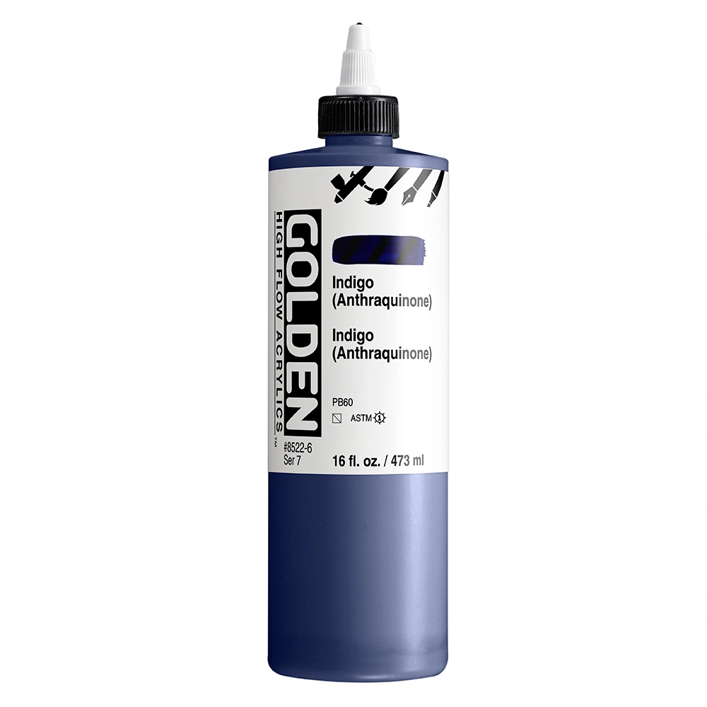 High Flow Acrylic Color - Anthraquinone Blue - 16 oz cylinder - 16-oz