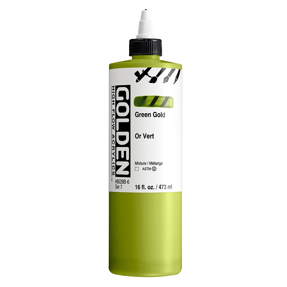 High Flow Acrylic Color - Green Gold - 16 oz cylinder - 16-oz
