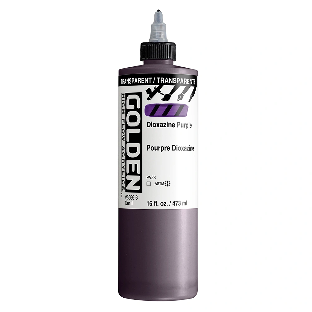 High Flow Acrylic Color - Transparent Dioxazine Purple - 16 oz cylinder - 16-oz
