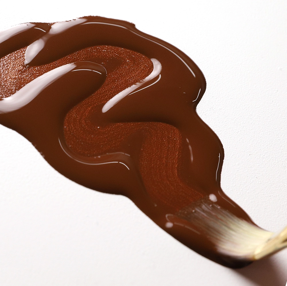 High Flow Acrylic Color - Burnt Umber - application