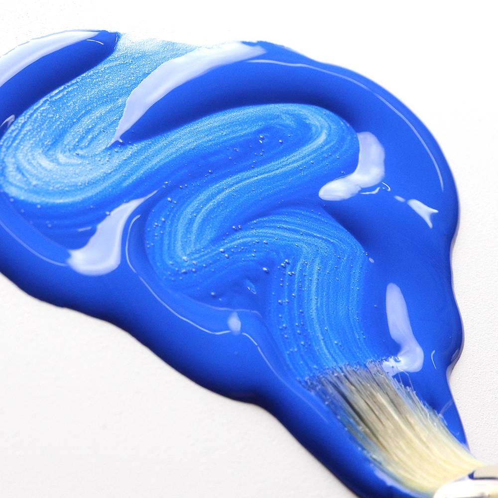 High Flow Acrylic Color - Cobalt Blue - application