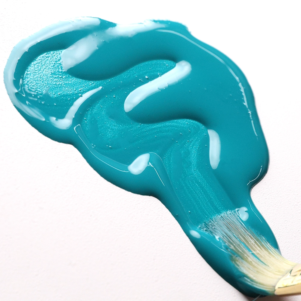 High Flow Acrylic Color - Cobalt Turquoise - application
