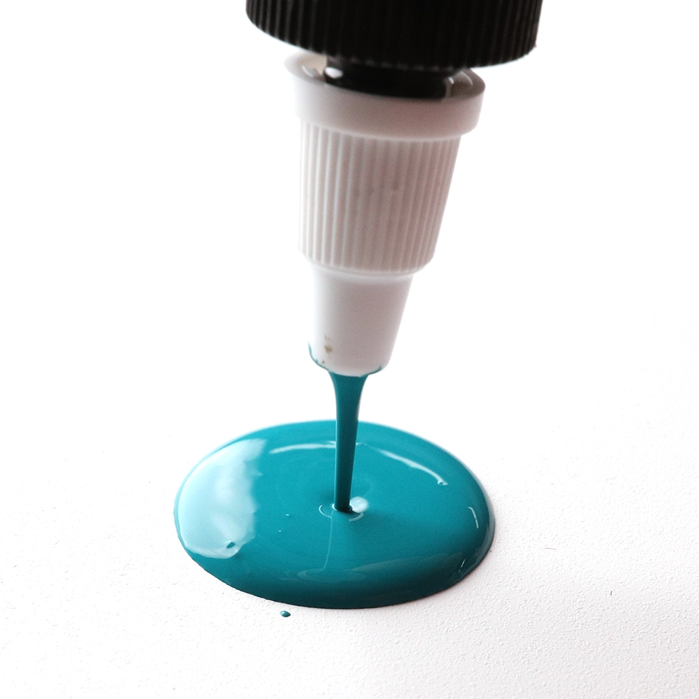 High Flow Acrylic Color - Cobalt Turquoise - application