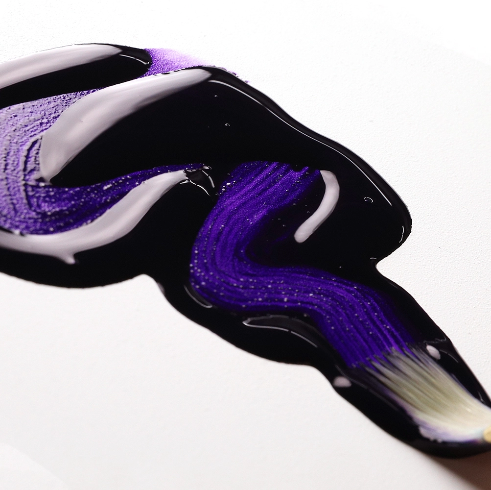 High Flow Acrylic Color - Dioxazine Purple - application