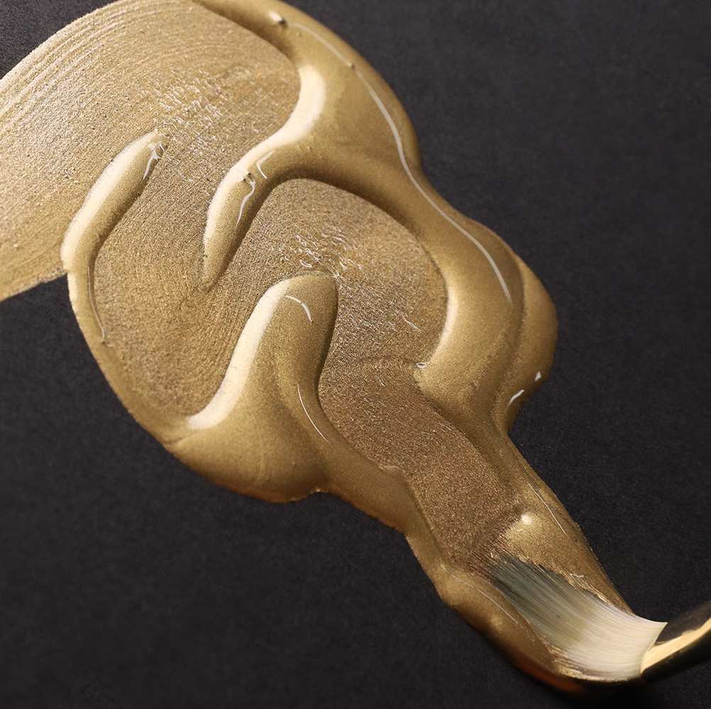 High Flow Acrylic Color - Iridescent Bronze (Fine) - application