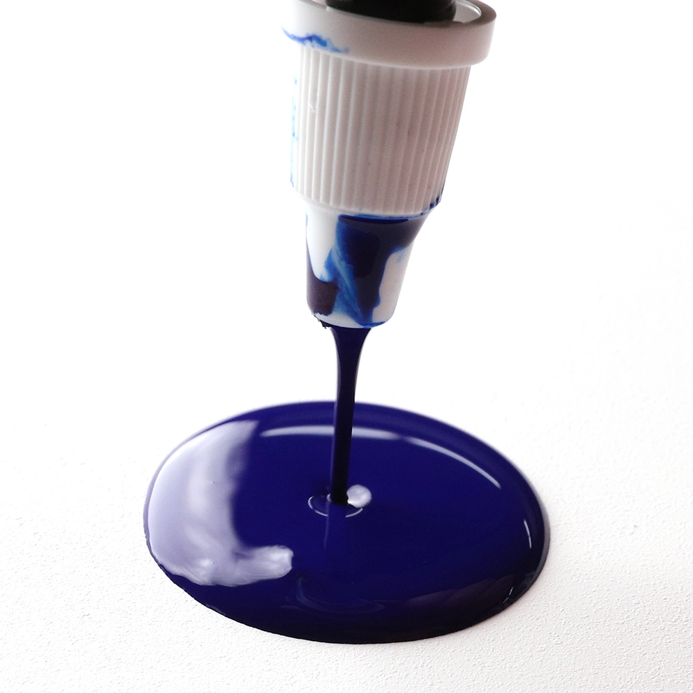 High Flow Acrylic Color - Phthalo Blue (Red Shade) - application