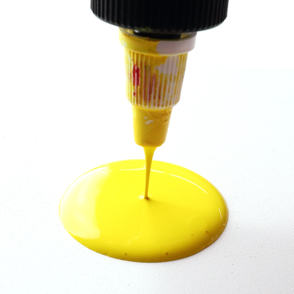 High Flow Acrylic Color - Primary Yellow - application