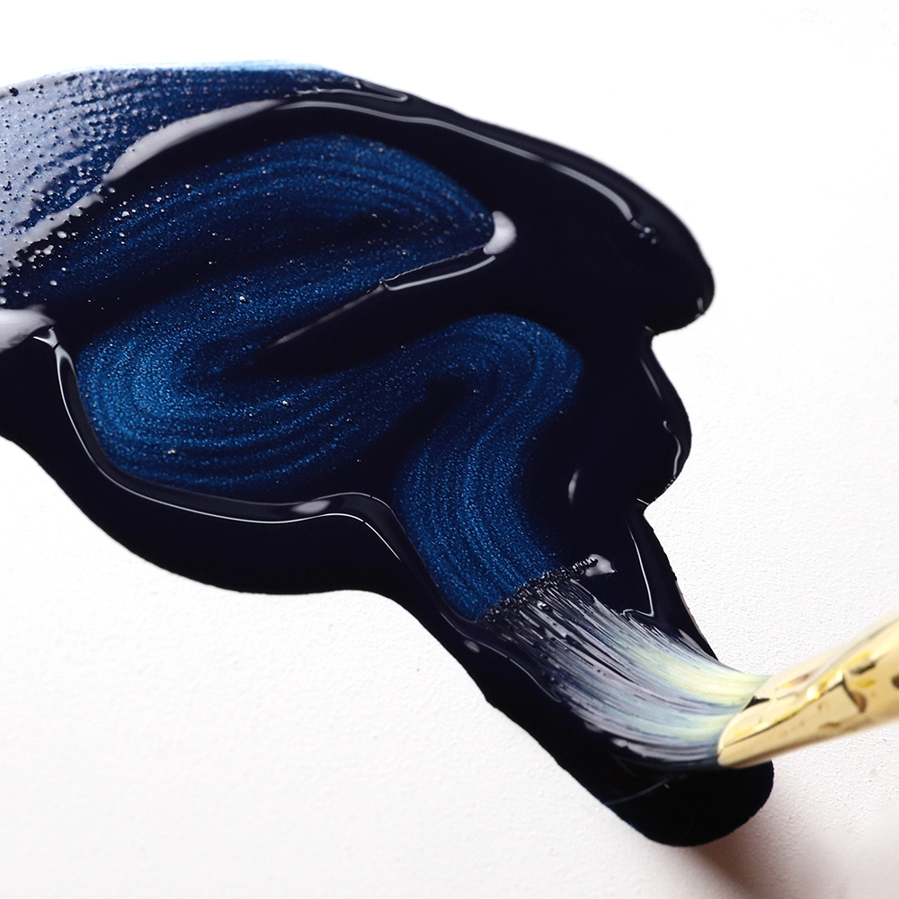 High Flow Acrylic Color - Prussian Blue Hue - application