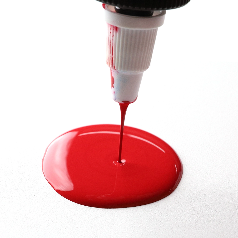 High Flow Acrylic Color - Pyrrole Red - application
