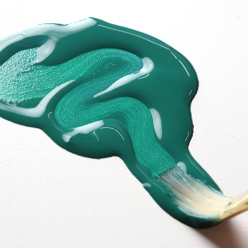 High Flow Acrylic Color - Viridian Green Hue - application