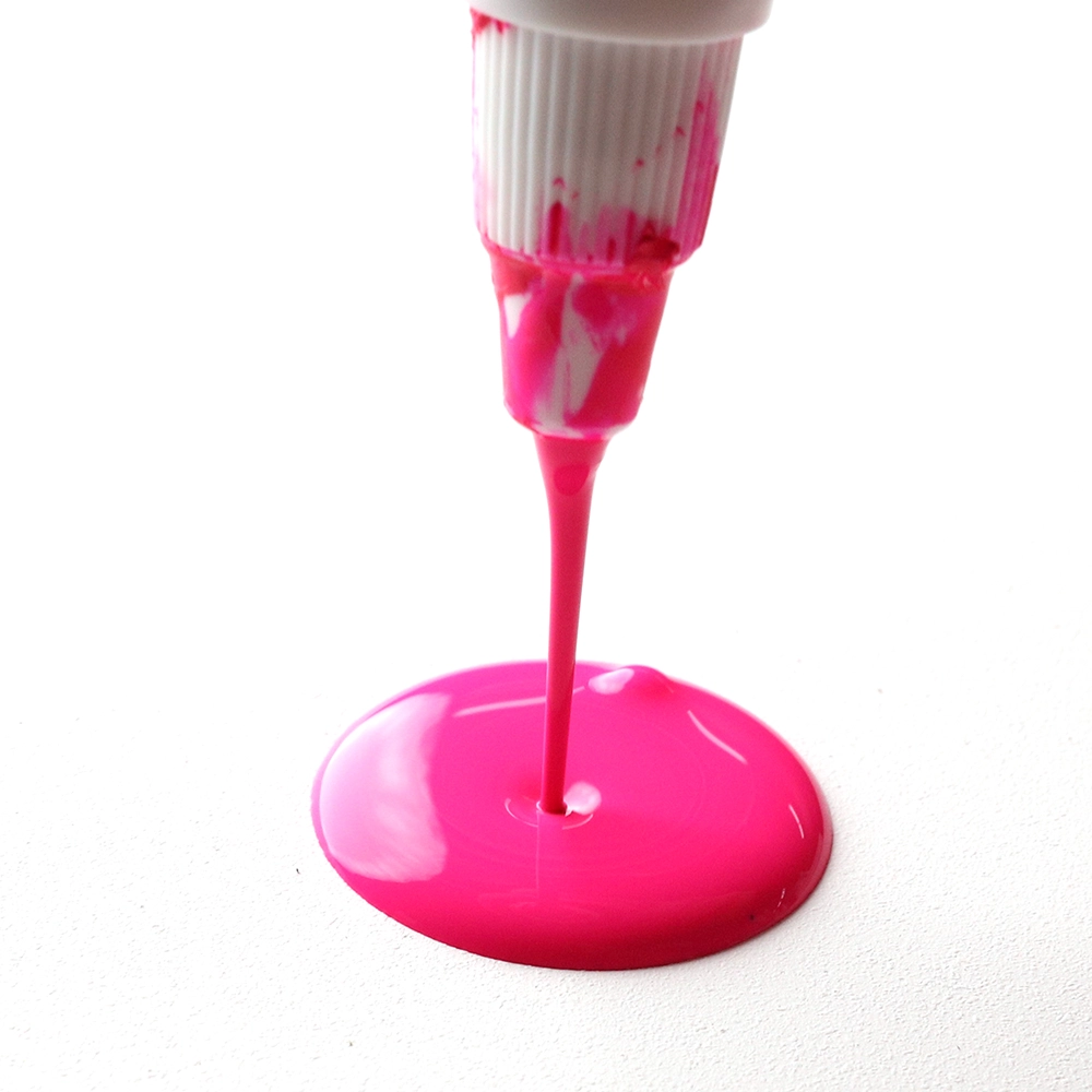 High Flow Acrylic Color - Fluorescent Magenta - application