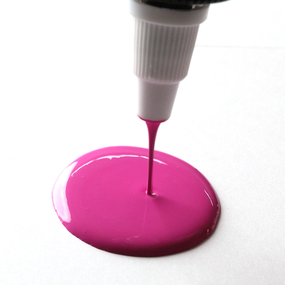 High Flow Acrylic Color - Medium Magenta - application