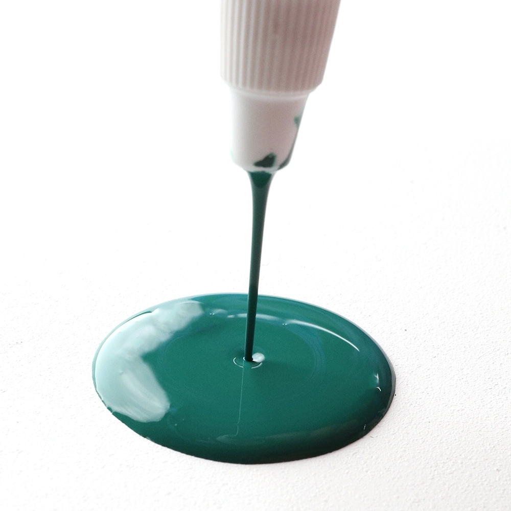 High Flow Acrylic Color - Viridian Green Hue - application