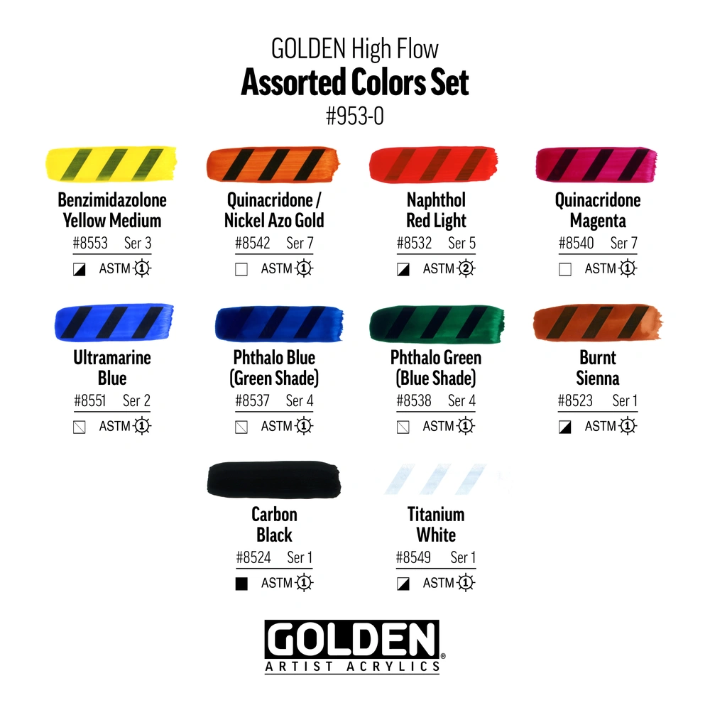 GOLDEN High Flow - Assorted Colors Set  - Set - default