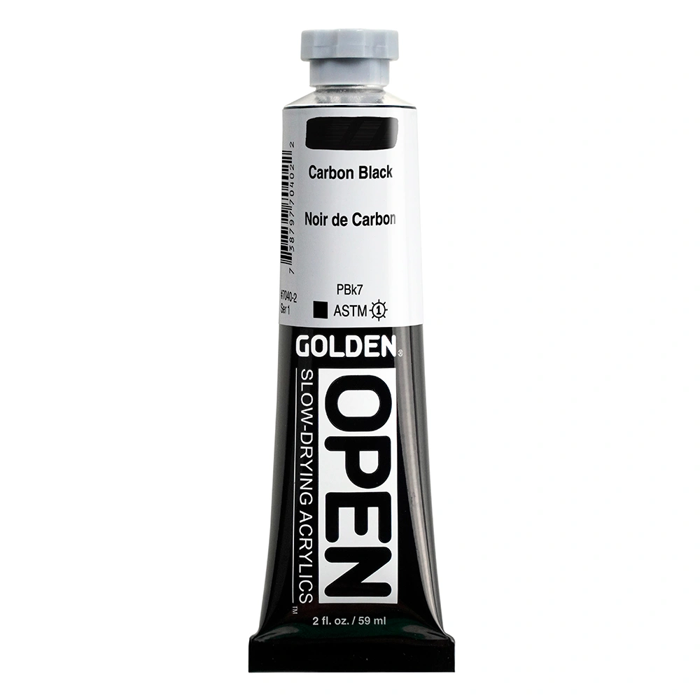 OPEN Acrylic Color - Carbon Black - 2 oz tube - 02-oz